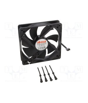 AK-FN120 Fan: DC; axial; 12VDC; 120x120x25mm; 32dBA; HDB; 600÷1600rpm; black hElYLGrxJOJA8yIHFaeVZagk1eXCPjsVj2Wna2hVn34