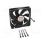 AK-FN120 Fan: DC; axial; 12VDC; 120x120x25mm; 32dBA; HDB; 600÷1600rpm; black hElYLGrxJOJA8yIHFaeVZagk1eXCPjsVj2Wna2hVn34
