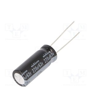 UHE1J221MPD1TD Capacitor: electrolytic; low ESR; THT; 220uF; 63VDC; Ø10x25mm; ±20% AlkOf07B0TVHq2K4rpey-rs96V-DzCcFeav8PK_tsbE