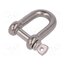 SZE-D6-A4 Dee shackle; acid resistant steel A4; for rope; 6mm nsY9dxUvHWB63tQhuBteTHrDAlcc2m14MC0iB3vr32g
