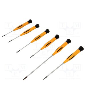KITS Kit: screwdrivers; precision; slot; 6pcs. ZzC15fiGbSaZg8u5RjbuKboOFvFU0q_YBgOmviFPWmY