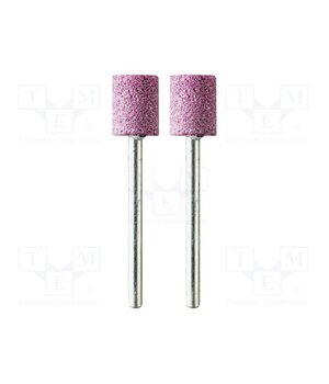 M.2055 Grindingstone; Ø: 10mm; Ø: 3mm; 2pcs; aluminium oxide; Bit len: 12mm q6RQ590gmMUJ2sYGaeOU_7YhYxC4Et1ofSq3YEEByX0