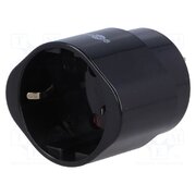 45354 Adapter; Plug: with earthing; Colour: black IOPVEDZVI9jvVxpBBM2KX-U9hvtK1tmnjlRmFqrhxmw