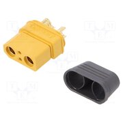 XT90I-F Connector: DC supply; plug; female; XT90; 40A; 500V; PIN: 4; straight MAlu9r0HJcmetRkjPyxXq2j3UIJv6Q5h-cLUp8te7uA