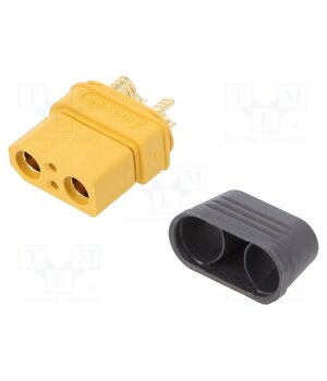 XT90I-F Connector: DC supply; plug; female; XT90; 40A; 500V; PIN: 4; straight MAlu9r0HJcmetRkjPyxXq2j3UIJv6Q5h-cLUp8te7uA