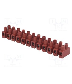 BM 94GFCS Connector: terminal block; 400V; with wire protector; brown; 6mm2 ZlpLVaciALkiNZEEzfFPH0ktIcTIwiX9MVgbVZfxVLE