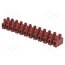 BM 94GFCS Connector: terminal block; 400V; with wire protector; brown; 6mm2 ZlpLVaciALkiNZEEzfFPH0ktIcTIwiX9MVgbVZfxVLE
