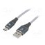 CC-USB2B-AMCM-1M-WB2 Cable; USB 2.0; USB A plug,USB C plug; gold-plated; 1m; grey w1AjSdqClg89W569OJbUxARISkFNNBkUbjetyuK0cuI