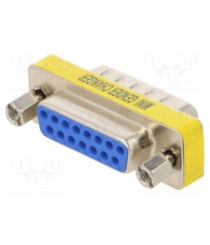 DS1082-02-15M8LNCC Transition: adapter; D-Sub 15pin male,D-Sub 15pin female fbEvcTxMO_1aJyyFmnnxDBPBmsaMgYPpPGjEkF2i4gY