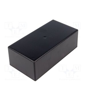 G1022B Enclosure: multipurpose; X: 68mm; Y: 130mm; Z: 44mm; ABS; black zPDg86q2DIOd4OnJzdPIhGVe78diIustJQ7aw259Z9A