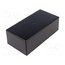 G1022B Enclosure: multipurpose; X: 68mm; Y: 130mm; Z: 44mm; ABS; black zPDg86q2DIOd4OnJzdPIhGVe78diIustJQ7aw259Z9A