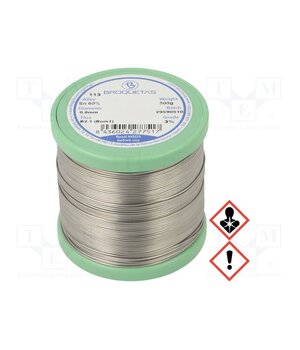 BROFIL 60 B2.1 0,8 MM 500 G Tin; lead-based; Sn60Pb40; 0.8mm; 0.5kg; reel; 183÷190°C; Flux: SW26 v8LeMoy3ioBT7aA_tqs-XJjVb9lYsr3Xs-LWUjFdLEE
