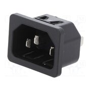 6100.4220 Connector: AC supply; socket; male; 10A; 250VAC; C14 (E); 6100-4 Du2gAiyBVSWZDPiGRgn8K4E4BhIT6RJ9QGkHDB8NJg8
