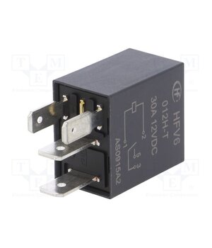 HFV6/012H-T Relay: electromagnetic; SPST-NO; Ucoil: 12VDC; 30A; automotive vUZ4-o87Idjmt4fVHBQ2mck2qOjkRlWILuexlhuai6Y