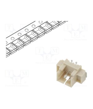 125SH-B-02-TS-SMT-T/R Connector: wire-board; socket; male; PIN: 2; 1A; 250V; vertical; SMT FyIX6Y5Dxp080HSpyrc2UE17AfwitplBpFuom7JVXhw