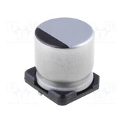 UCD0J101MCL1GS Capacitor: electrolytic; low ESR; SMD; 100uF; 6.3VDC; Ø6.3x5.8mm FEg5G5yb4uD0-ncN7hYbcVEYKB7Yhg2mU4Jethnox_w