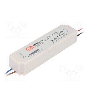 LPV-60-12 Power supply: switching; LED; 60W; 12VDC; 5A; 90÷264VAC; 127÷370VDC sR2RmJX6gQ9dijOliQ6XaF9z6fTjzjcSa-cAk4bK1Zc
