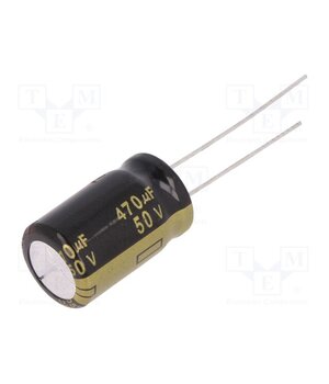 EEUFM1H471 Capacitor: electrolytic; low ESR; THT; 470uF; 50VDC; Ø12.5x20mm XveoJcc50IiLlC19NMtn0uqgLb1v81Zk_bOfbEMuuTc