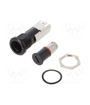 0031.2205 Fuse holder; 5x20mm; 16A; on panel; black; FIZ; 250VAC; UL94V-0 Jk5wx2hoDVED0I4krRr7op_-iYsF75Z9xplIm6h3t7M