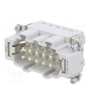44423202 Connector: HDC; contact insert; male; EPIC H-BE; PIN: 10; 16A; 500V pNXXgyhpZ91LHJMW7HofpjOF9ceobLGFuVZBY_FlZRQ