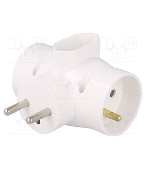 R-21 Connector: AC supply; splitter; 2P,2P+PE; white; Output: 3x socket v4FqXgB_VLu0nNan71iEwoqPTWK_Fap0fl4XLASDKG0
