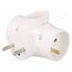 R-21 Connector: AC supply; splitter; 2P,2P+PE; white; Output: 3x socket v4FqXgB_VLu0nNan71iEwoqPTWK_Fap0fl4XLASDKG0
