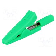 AX-CR-2PM-G Crocodile clip; 10A; 60VDC; green; Overall len: 41.5mm 6J-wAAH21kcPLAJkS2pJelYkC2IiYLP37Qt0PlFSbWY