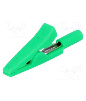 AX-CR-2PM-G Crocodile clip; 10A; 60VDC; green; Overall len: 41.5mm 6J-wAAH21kcPLAJkS2pJelYkC2IiYLP37Qt0PlFSbWY