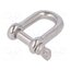 SZE-D5-A4 Dee shackle; acid resistant steel A4; for rope; 5mm GHCeSwOn3ouWExrwGcMiFB0apI_VYYdV1Eusv-8lHkM