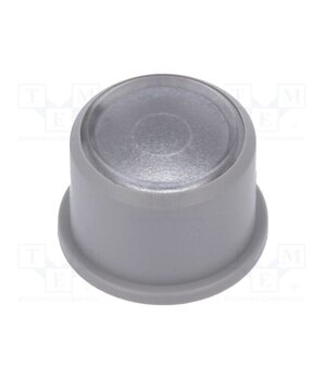 1F031 Button; round; grey; Ø9.6mm; plastic DS5B8VWFQ9aEI8TehOPPpD0h64PIGqF4vLocR0jFwhI