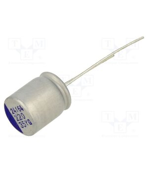 YG1V227M10012PA Capacitor: hybrid; THT; -55÷125°C; Body dim: Ø10x12mm; 220uF; 35VDC LBn38PK2dOidQRQFZRJpkhoqVYPXhri82ZhlC0EYL_k