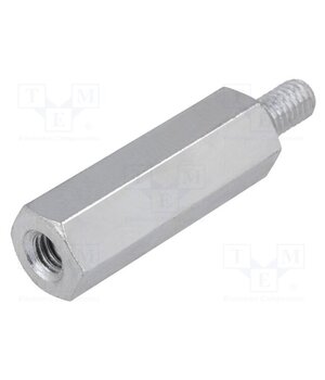 227X40 Screwed spacer sleeve; 40mm; Int.thread: M4; Ext.thread: M4; steel GCYpyIOSxO_8bk2cA6zEVVYhZbZGADhbTeHlWcK1mp0
