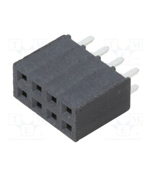 SSW-104-01-F-D Connector: pin strips; socket; female; PIN: 8; straight; THT; 2.54mm 1sBwW5yppwErptSvz8qIc_VhLC2FO_oookWUt6uwGCo