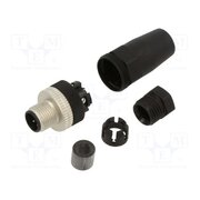 XZCC12MDM40B Connector; M12; PIN: 4; straight; plug; male; -40÷85°C qsXmW0yaPHcaqhvDe-pqtzuftBgKbPAFC8Me4KhaDHE
