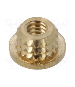 073M2 Threaded insert; brass; M2; BN 37901; L: 2mm; for plastic KWP8k_vohCKF7qU0wlAYzJgl5IFLipveko2r3mzHrEk