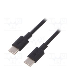 66318 Cable; USB 2.0; USB C plug,both sides; 1m; black 9Lv968g8CWY9U6MCODUJpt6VBazUUDHPYaXyWCEi8yo