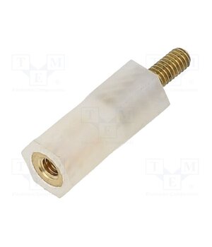 2182X15 Insulating sleeve; Int.thread: M2,5; L: 15mm; UL94V-2; polyamide jUxFd7hGOxxZ6PhRw3R6JI6RYL4HDccxUmGjNgZlXbQ