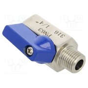 FMZK1 14WZ Ball valve; acid resistant steel AISI 316; PTFE; max.63bar; 43mm E8S1iKzps1W-O7TMkWDjTYkTC5rcAYkrzkKv89GqSKw