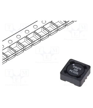DRQ73-220-R Inductor: wire; SMD; 22uH; Ioper: 1.62A; 107mΩ; ±20%; 7.6x7.6x3.55mm -oMghGk7HdhGfeoMS3goz42TJWh3nhVqZQYKLFYtZjQ