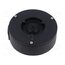 PFA130-E-BLACK Accessories: junction box; Ø124x41mm; black; -40÷60°C; IP66 NWHHhCsm-G8L32LI8brVrMk7jnAkniNgeYvCqUZ4uAw