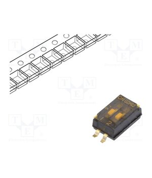 1571983-3 Switch: DIP-SWITCH; Poles number: 2; OFF-ON; 0.1A/50VDC; Pos: 2; SMT PltYJLFyATkKR6jKaJ9UFKrxbUXibPx5elgDadd5Gmg