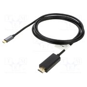 CA-CMHD-10CU-0018-BK Adapter; USB 3.2; HDMI plug,USB C plug; gold-plated; 1.8m; black dMkiDcxrnyZISTrVI7QX9qkONagkkVrtAMklW3Ri3cw