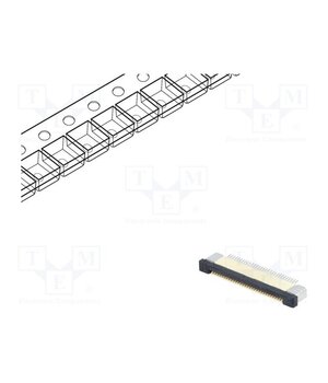 DS1020-09-30VBT1B-R Connector: FFC/FPC; tinned; SMT; 500mA; 50V; PIN: 30; 500um; ZIF; 30mΩ 4Nkf3wrSCFsUo_4mHJLhCBmfdVzXYbHfzw_5BIMgi3c