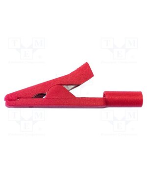 BU-109-2 Crocodile clip; 10A; red; Overall len: 41mm; Grip capac: max.11mm oeku-7zz_B_rElMrjL7SNluO-2_i8RIxLsSjlPrvae0