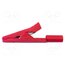 BU-109-2 Crocodile clip; 10A; red; Overall len: 41mm; Grip capac: max.11mm oeku-7zz_B_rElMrjL7SNluO-2_i8RIxLsSjlPrvae0