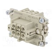 1200200000 Connector: rectangular; female; HDC; PIN: 6; 24A; 500V; 6+PE; size 3 SJtdGzqI4bcKfaK16w6LY5Xl6omV-sUFcsEZ5HKXkD4