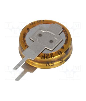BCE005R5V224FS Supercapacitor; THT; 0.22F; 5.5VDC; ±20%; Ø11.5x12.5mm; -25÷70°C 4Kwg44EEzAaKkFG9Rg8WZrCGPLgmLKVN1y5RFhh249w