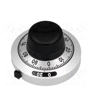 H-46-6A Precise knob; with counting dial; Shaft d: 6.35mm; Ø46mm RFbR_osJjVUOKjAEF8IJLk9sGUT2LdosSXIs2_a_i2w