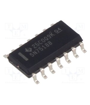 SN75188DR IC: interface; line driver; RS232; 300kbps; SOIC14 4lNx8ywF1EEBz-voax-q6XdZdTitE4lSmTLW4xA_OWA
