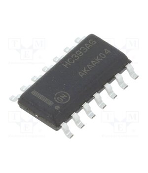 MC74HC393ADG IC: digital; asynchronous counter; Ch: 2; CMOS,TTL; HC; SMD; SO14 7nQbni-RbaWyzA7g6rY8T5W8qUclS6586avQuO1_f4I